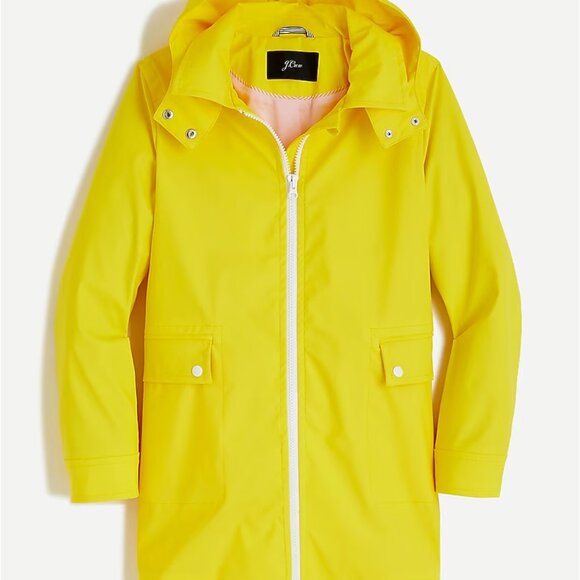 J.Crew women's blue rain coat size S - Picture 6 of 7